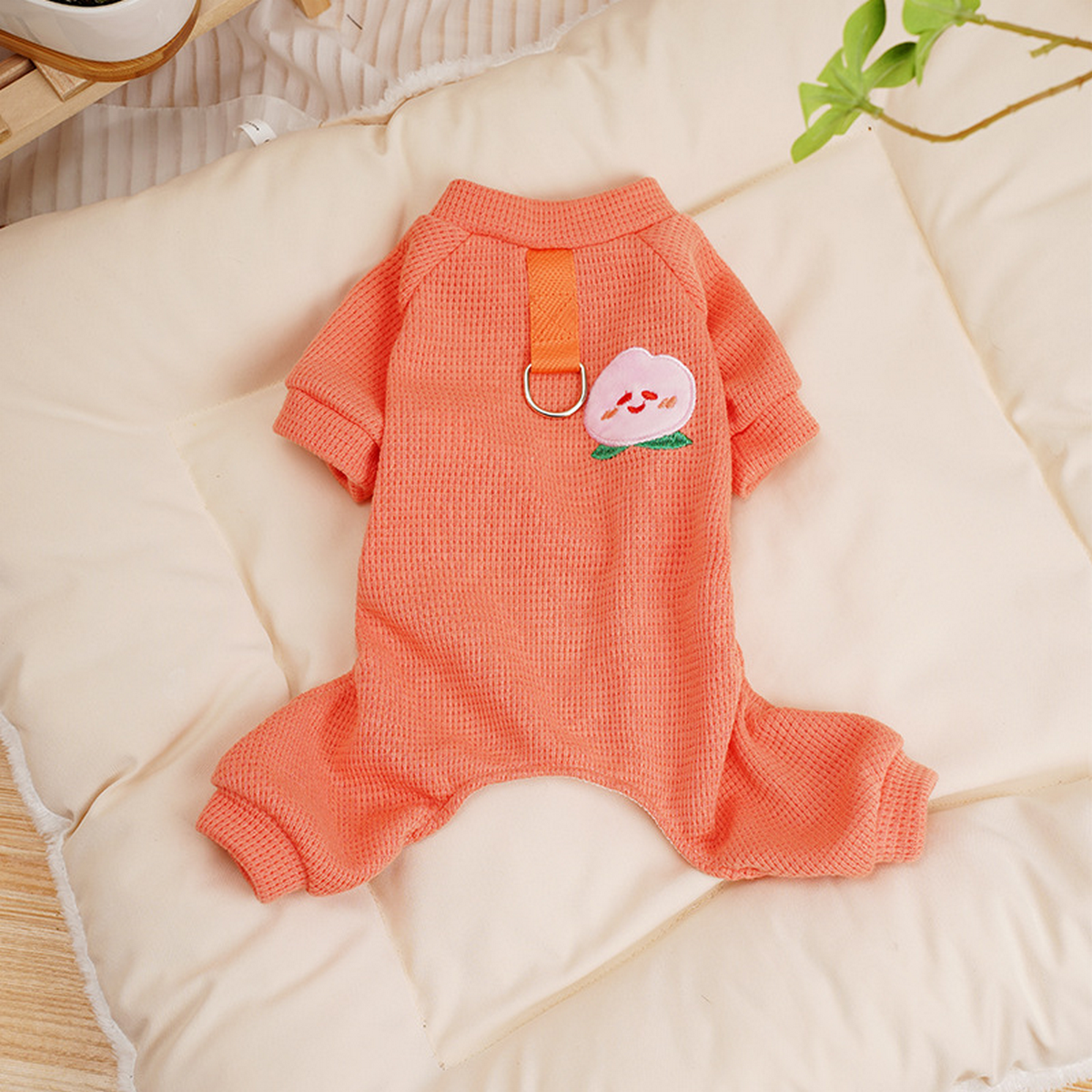 Cozy Waffle Pet Suit – Small Dog Four-Leg Wear_CWMM7349