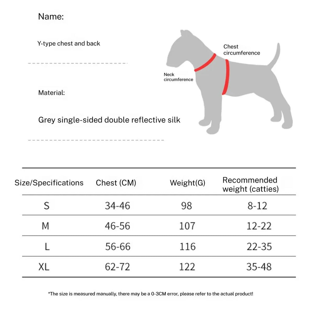 Corgi No-Pull Y Harness Adjustable Dog Vest Leash_CWMM7302