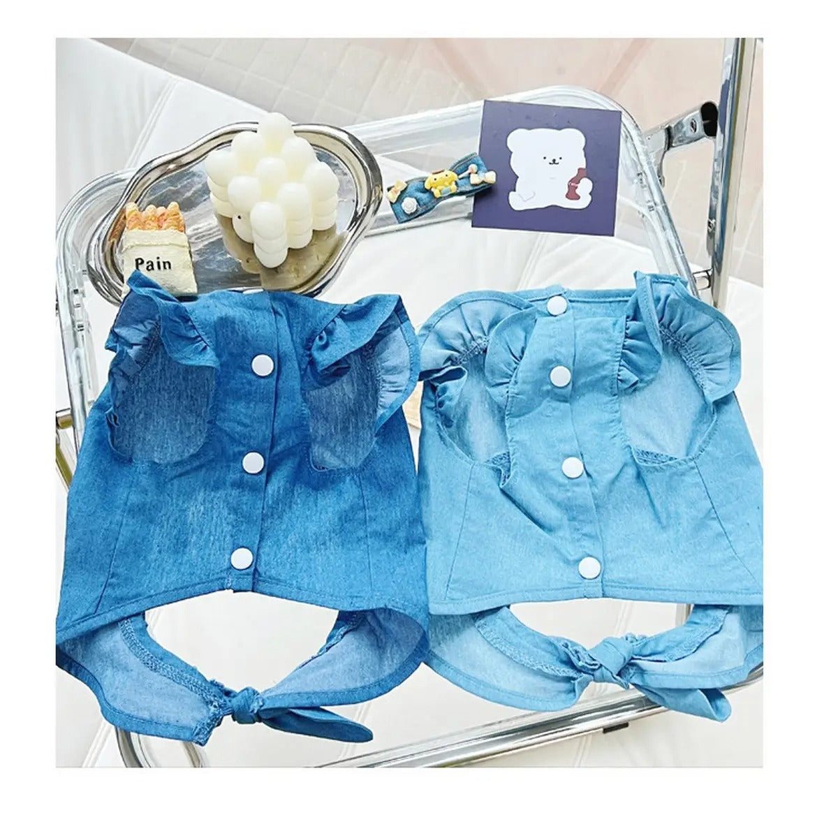 New Denim Cotton Vest for Small & Medium Dogs_CWMM5861
