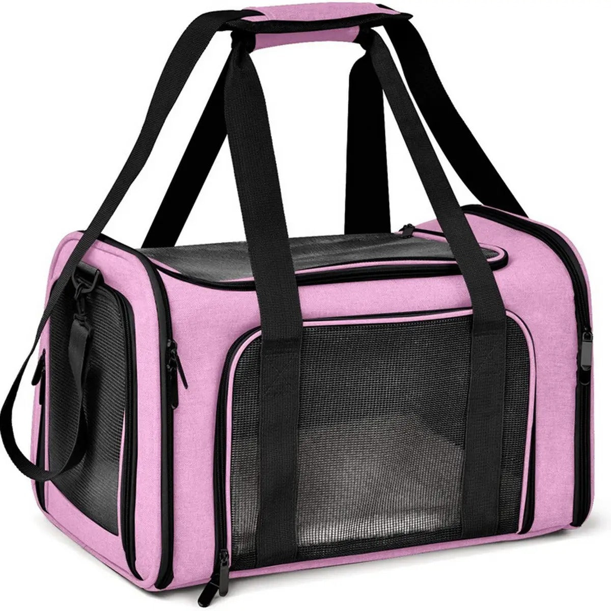 Collapsible Pet Travel Tote for 2 Small Pets_CWMM5984
