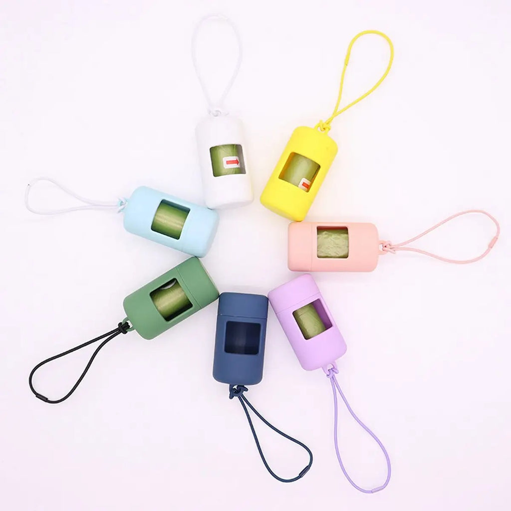 Dog Poop Bags with Dispenser - Biodegradable_CWMM7928