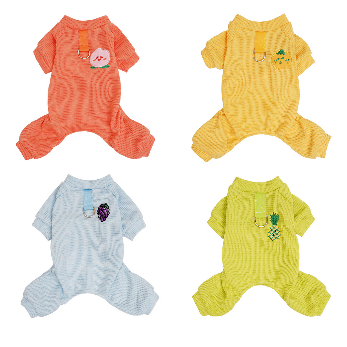 Cozy Waffle Pet Suit – Small Dog Four-Leg Wear_CWMM7349