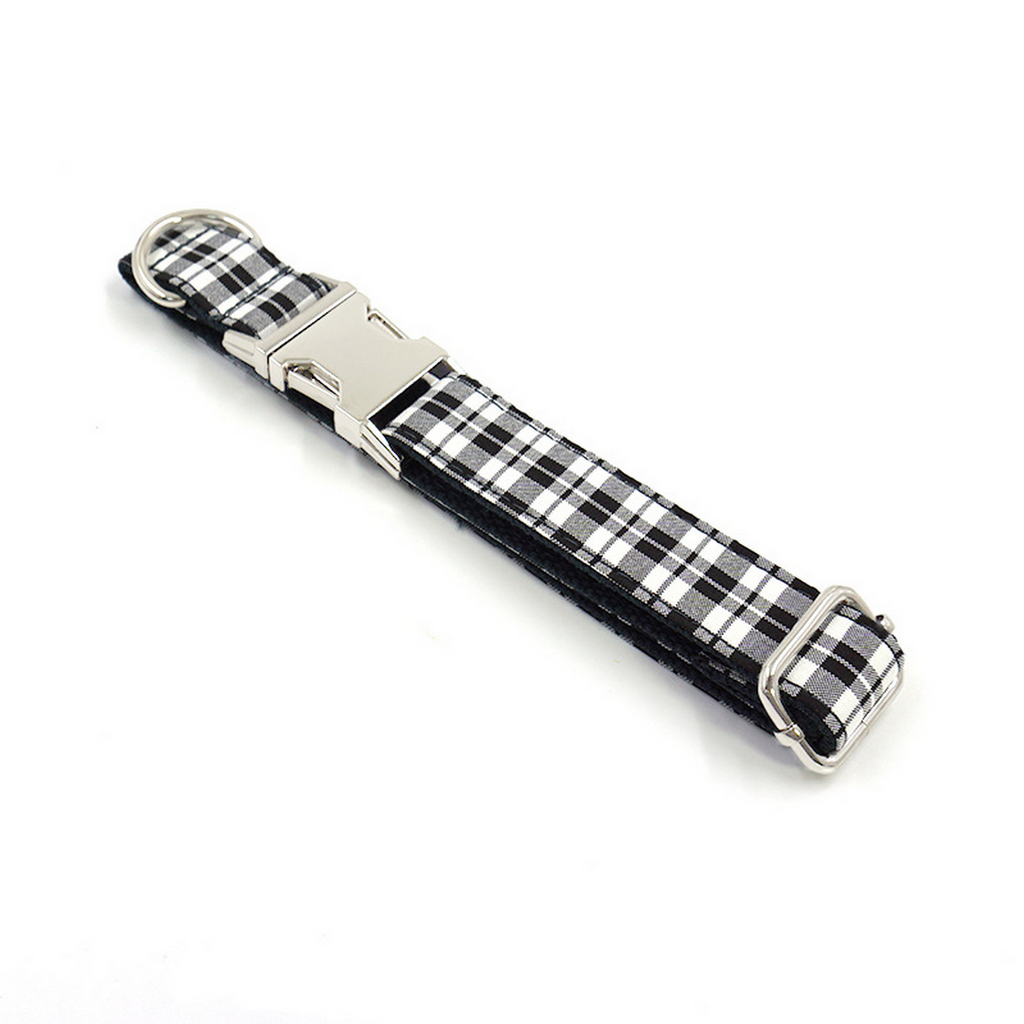 British Style Checkered Dog Collar Set_CWMM7088