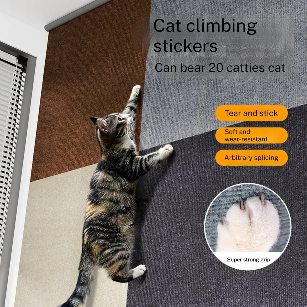 DIY Cuttable Cat Scratch Mat and Wall Climber_CWMM6248