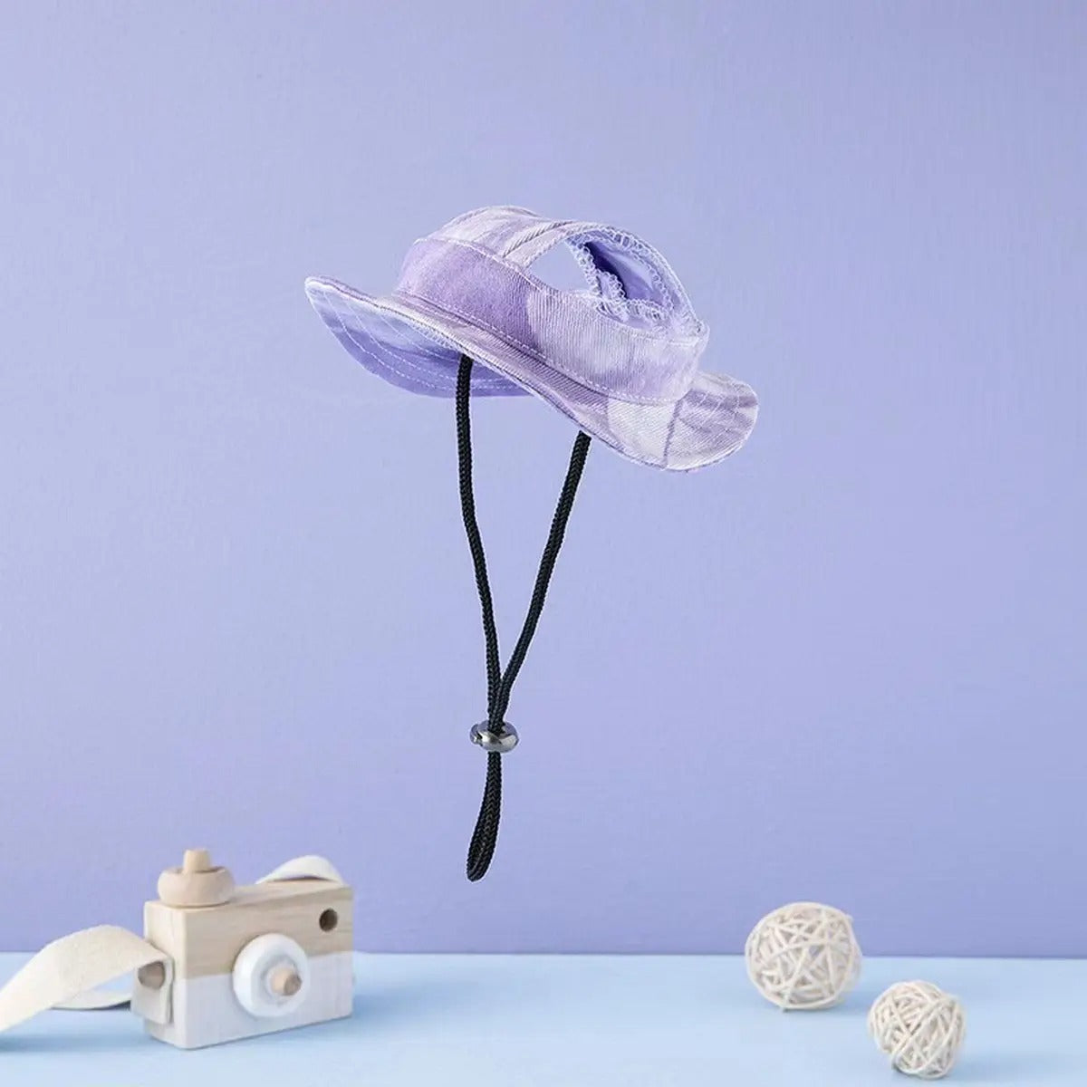 Adjustable Pet Sun Hat –Cute & Ear-Friendly Design_CWAH3698