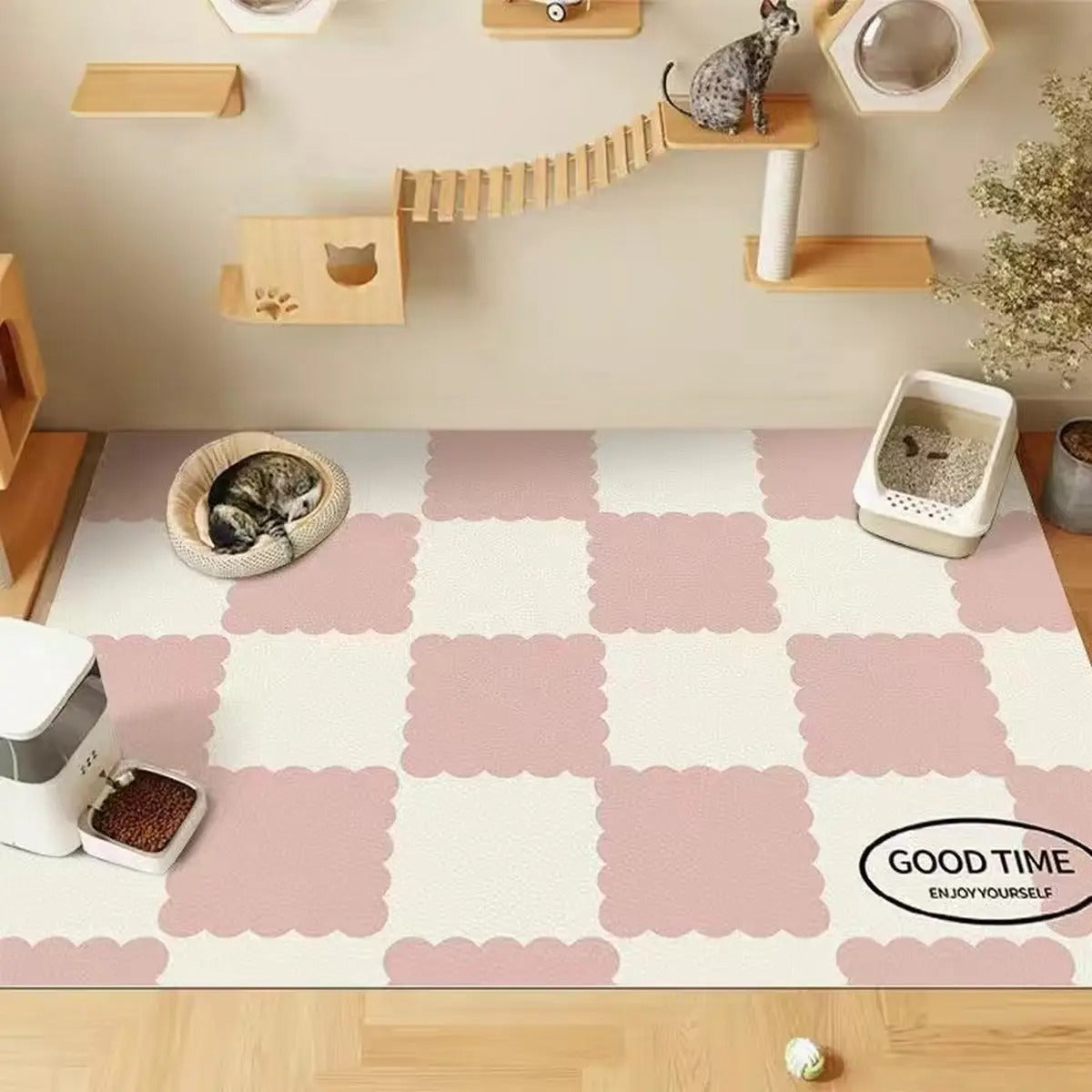 Cartoon Waterproof PVC Pet Mat for Cats & Dog_CWMM6066