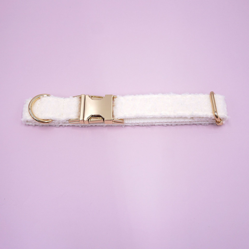 Christmas Teddy Fleece Dog Collar – Adjustable_CWMM7086