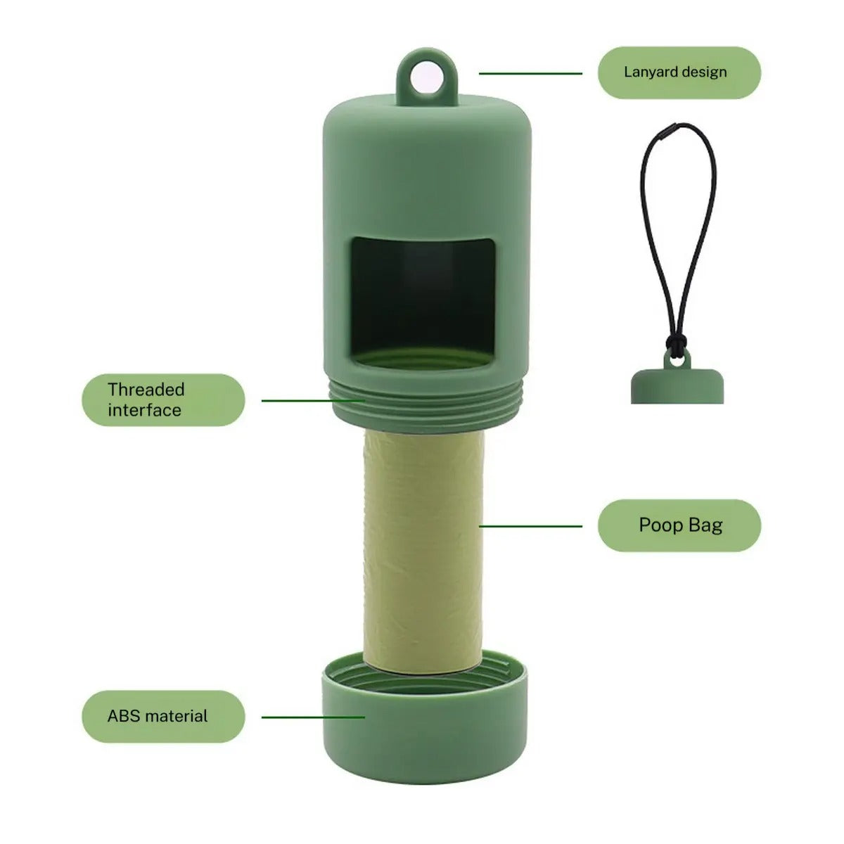 Dog Poop Bags with Dispenser - Biodegradable_CWMM7928