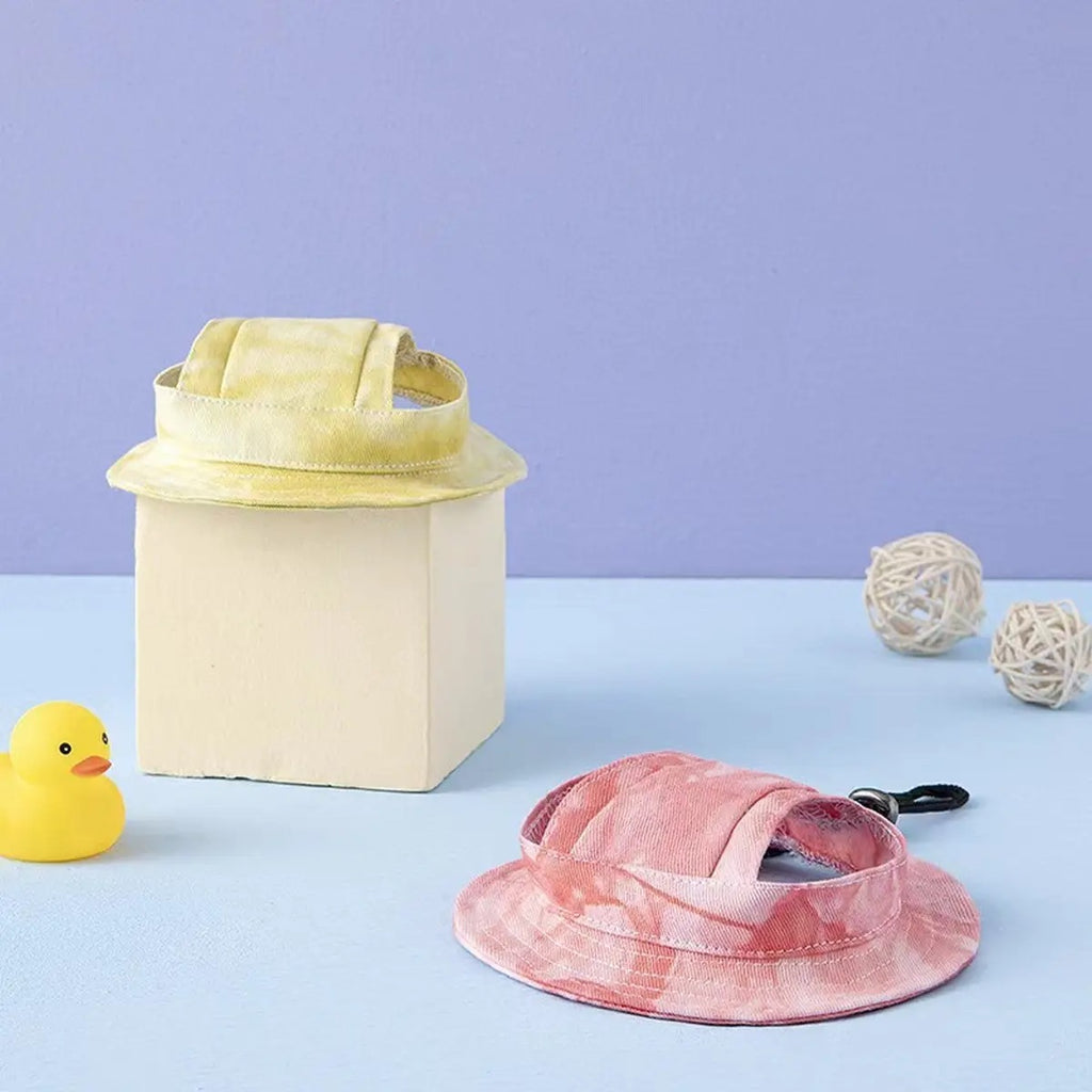 Adjustable Pet Sun Hat –Cute & Ear-Friendly Design_CWAH3698