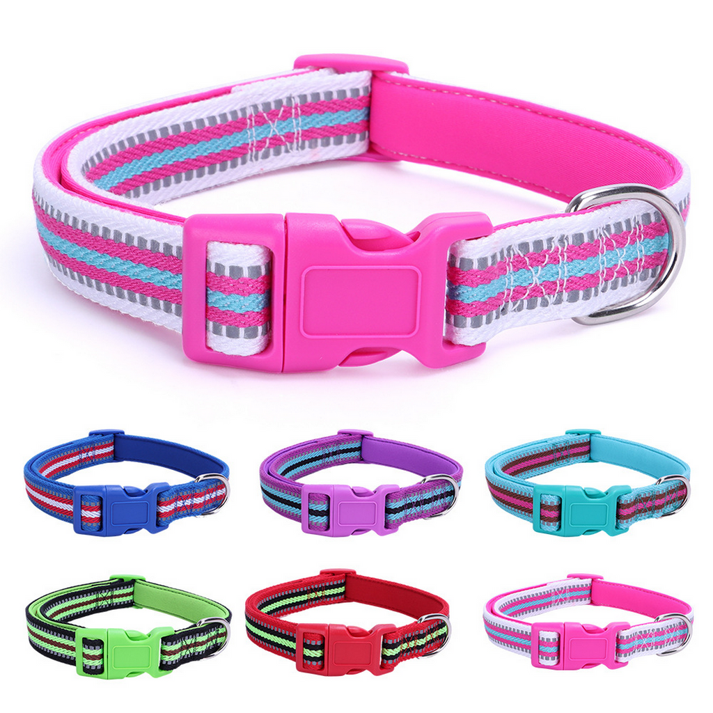 Dog Collar – Reflective, Padded, Adjustable Fit_CWMM7589