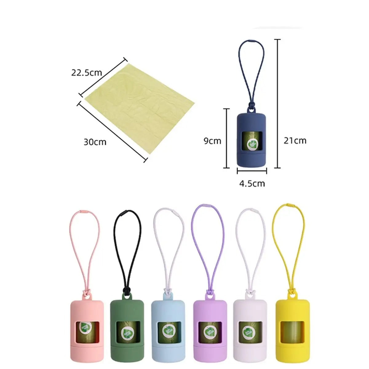 Dog Poop Bags with Dispenser - Biodegradable_CWMM7928