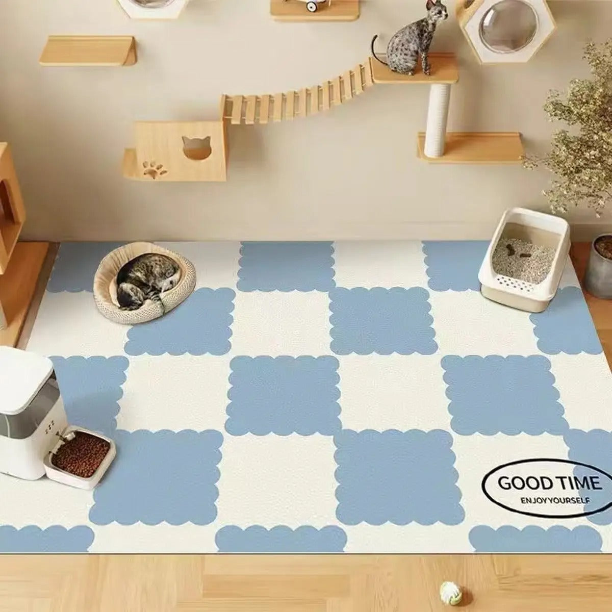 Cartoon Waterproof PVC Pet Mat for Cats & Dog_CWMM6066