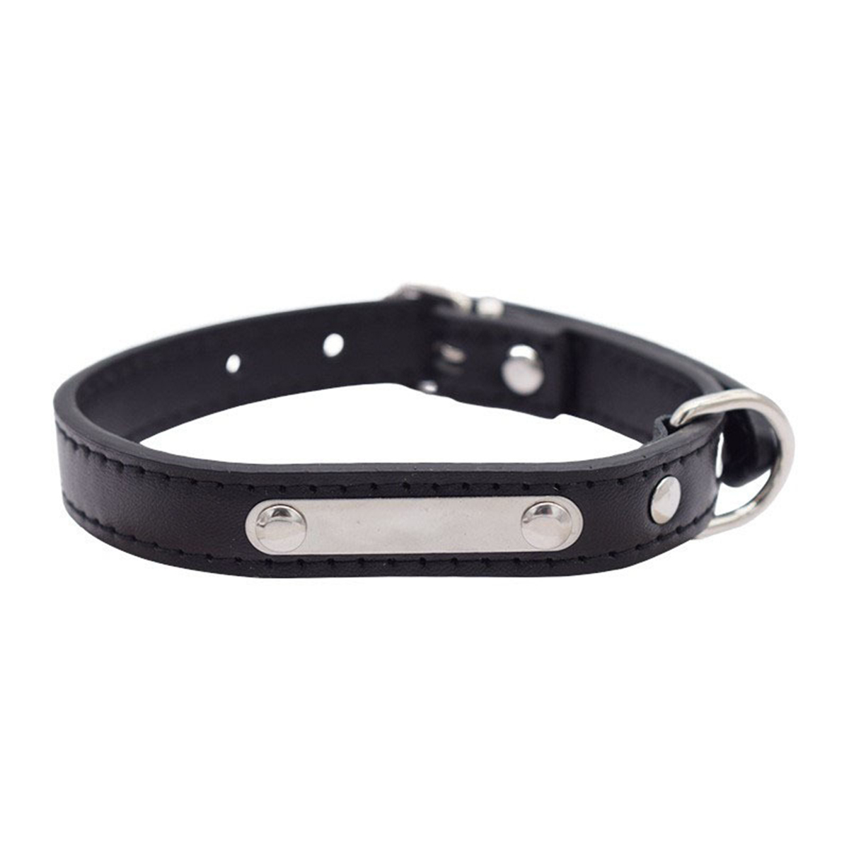 Custom PU Collar with ID Tag for Large Dogs_CWMM7431