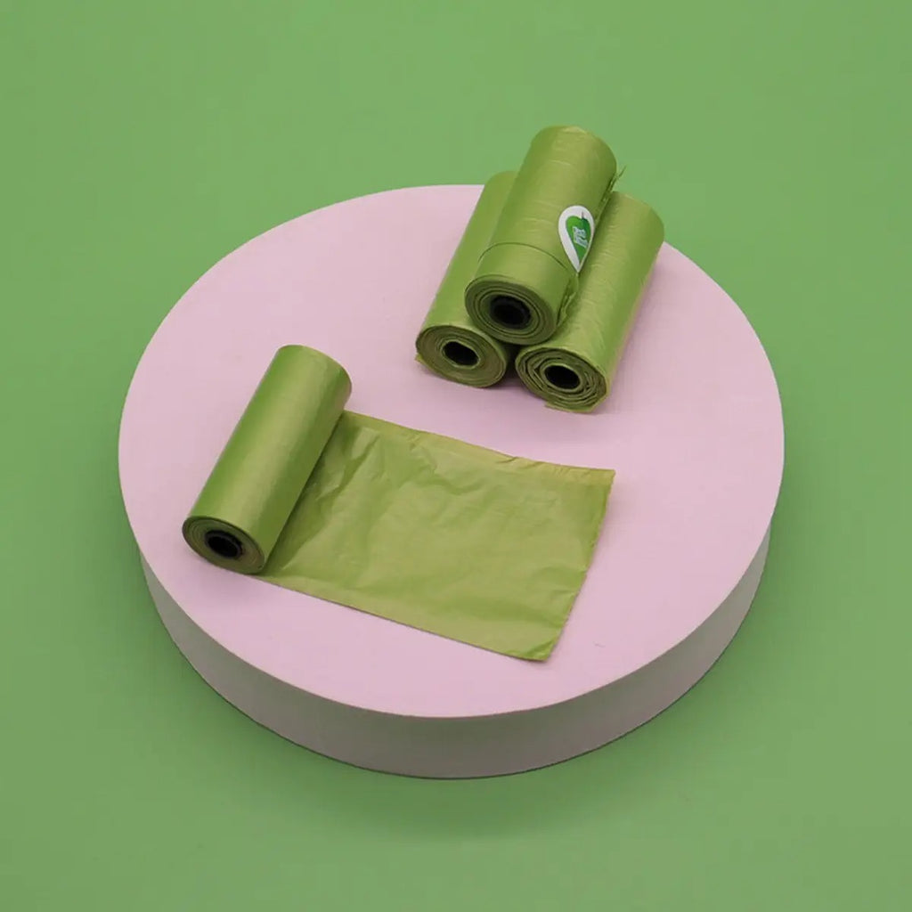 Dog Poop Bags with Dispenser - Biodegradable_CWMM7928
