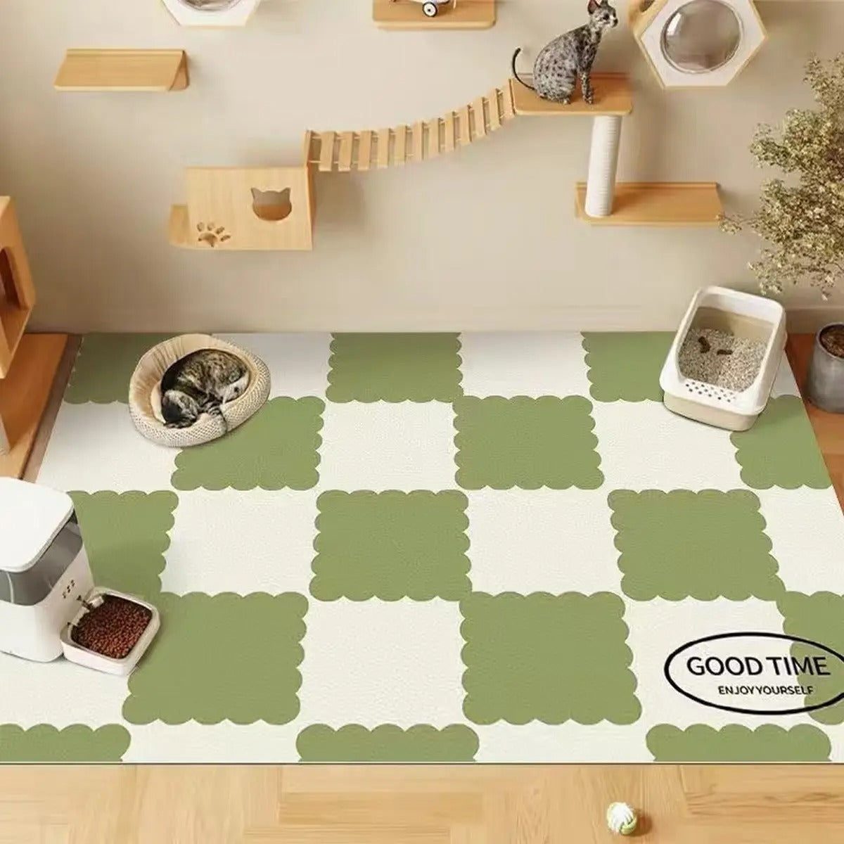 Cartoon Waterproof PVC Pet Mat for Cats & Dog_CWMM6066