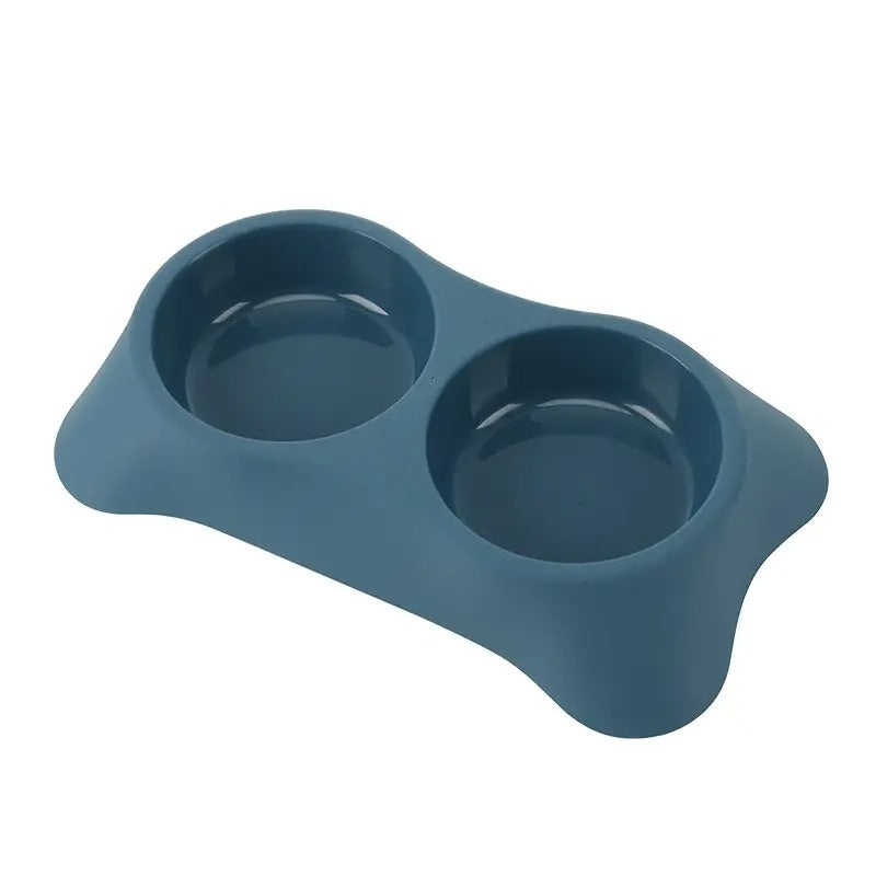 Eco-Friendly Thick Plastic Pet Bowl, Dual Feeder_CWMM5081