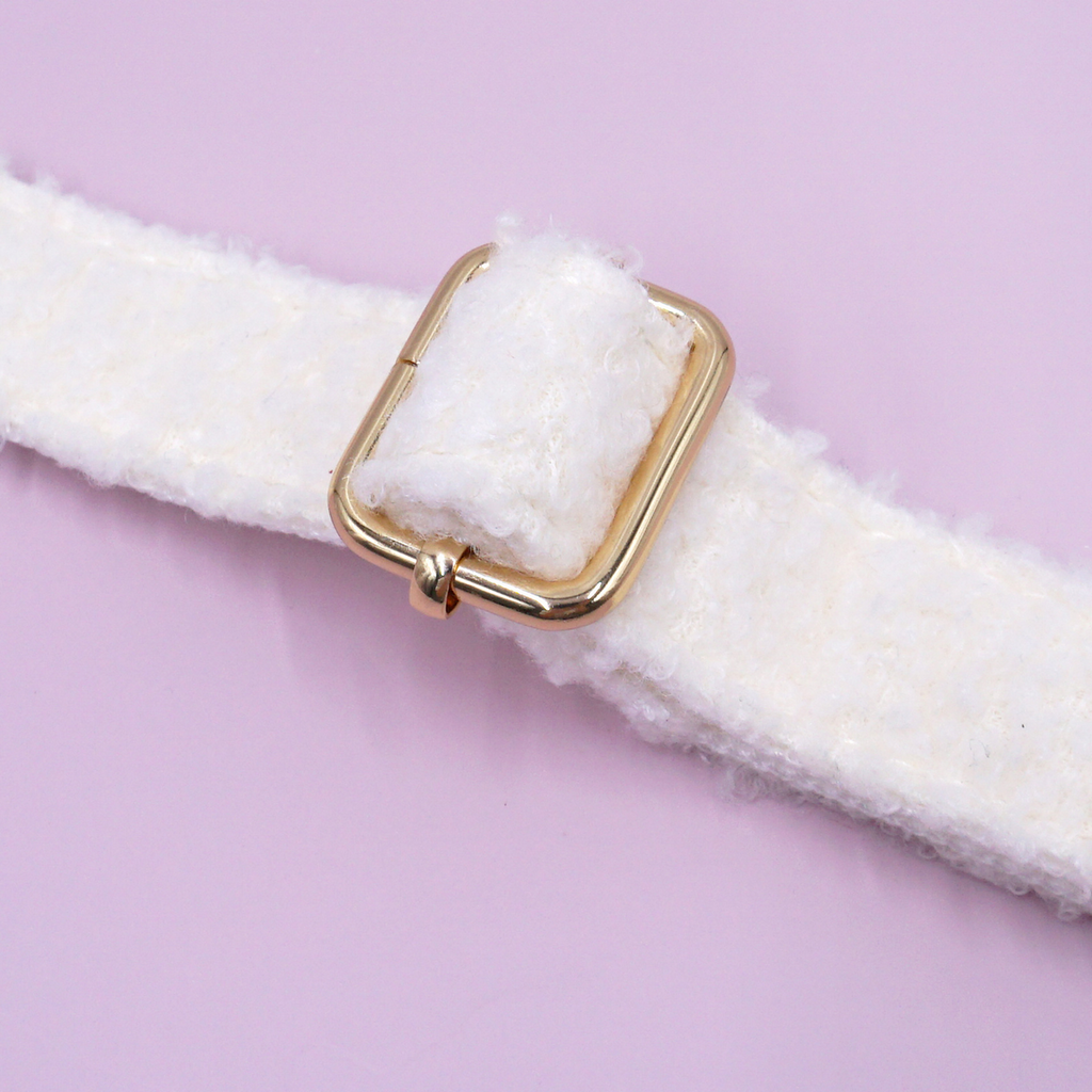 Christmas Teddy Fleece Dog Collar – Adjustable_CWMM7086