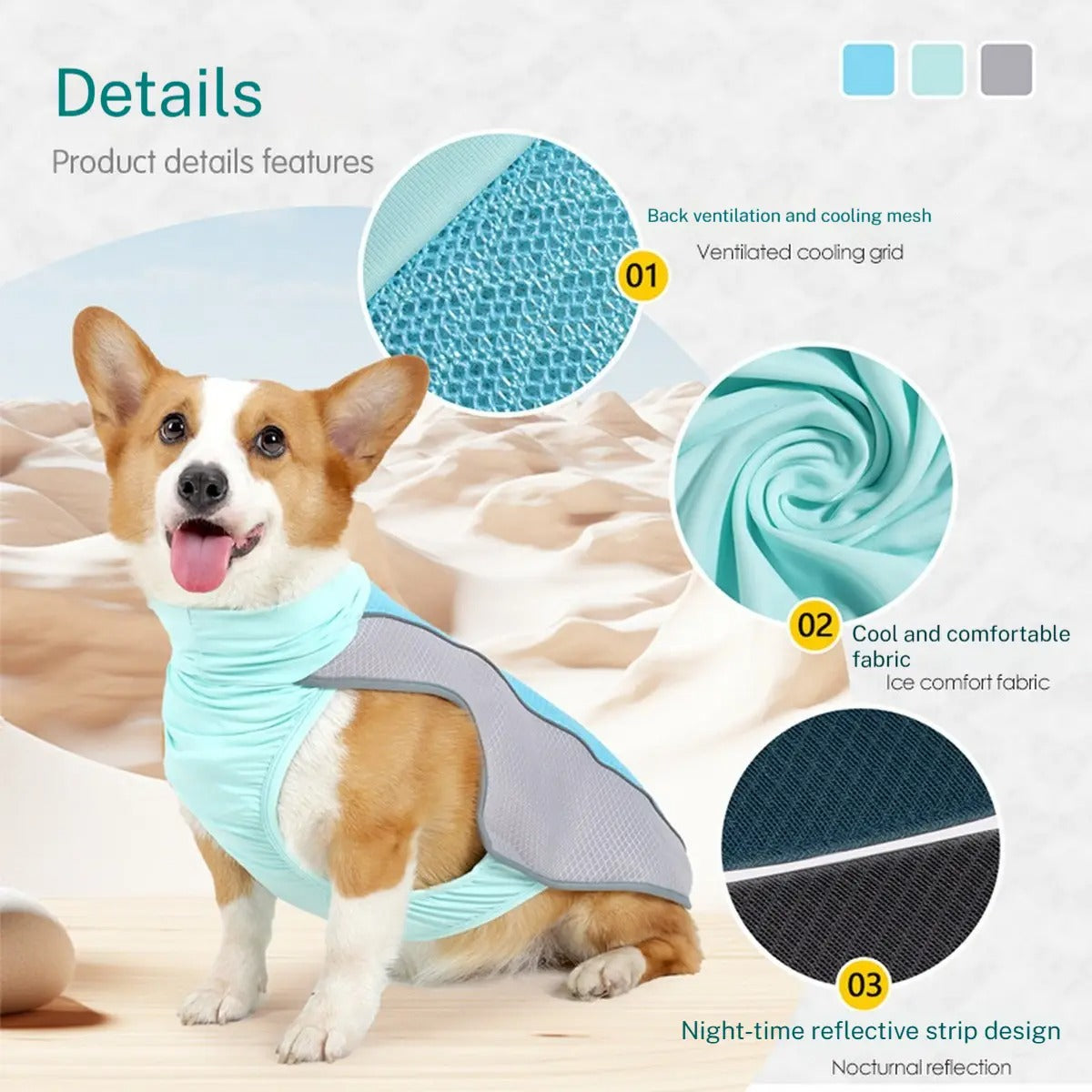 Cooling Summer Vest for Dogs – Breathable_CWMM7459