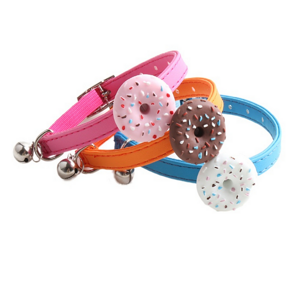 Macaron Elastic Cat Collar – Donut & Heart Cake_CWMM7754