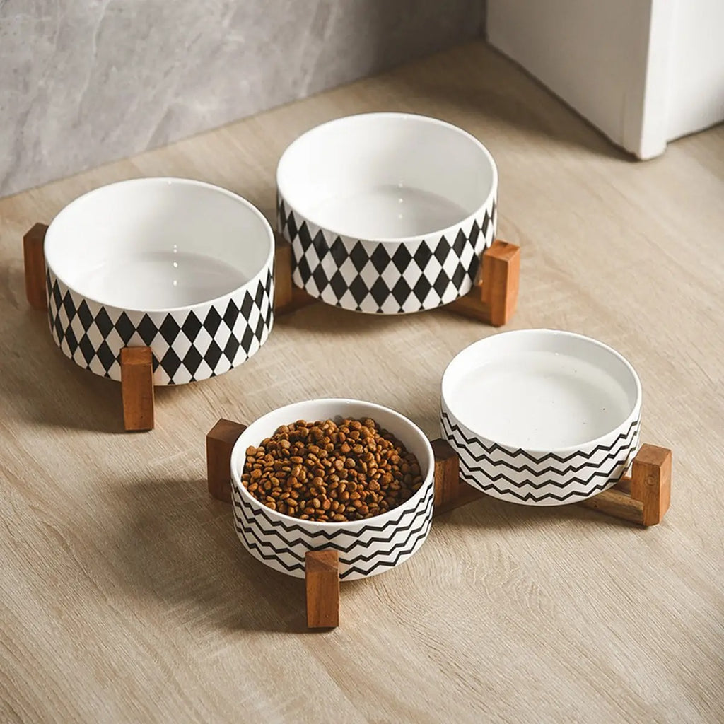 Hepburn Style Elevated Ceramic Pet Bowl_CWMM5949