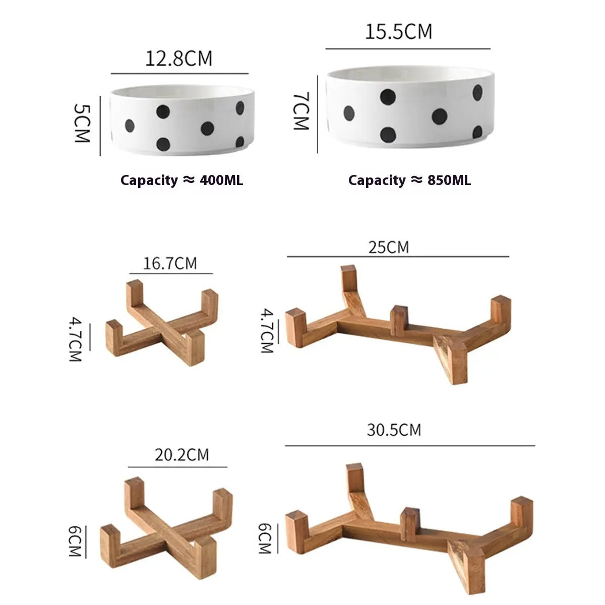 Hepburn Style Elevated Ceramic Pet Bowl_CWMM5949