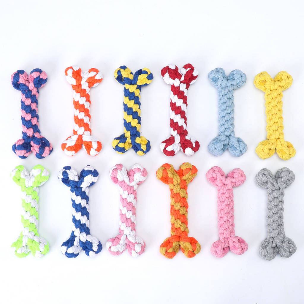 Cotton Rope Bone Dog Toy – Durable & Dental_CWMM8028