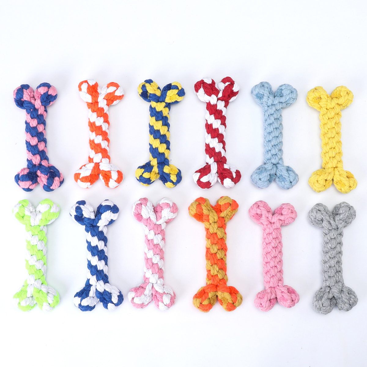 Cotton Rope Bone Dog Toy – Durable & Dental_CWMM8028