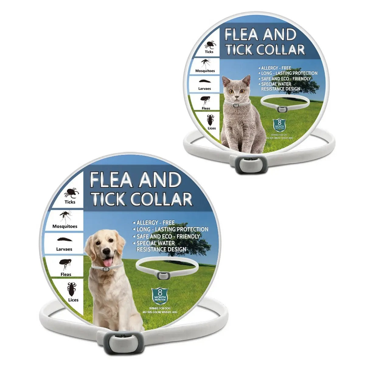 Flea and Tick Prevention Collar for Dogs and Cats_CWMM6498