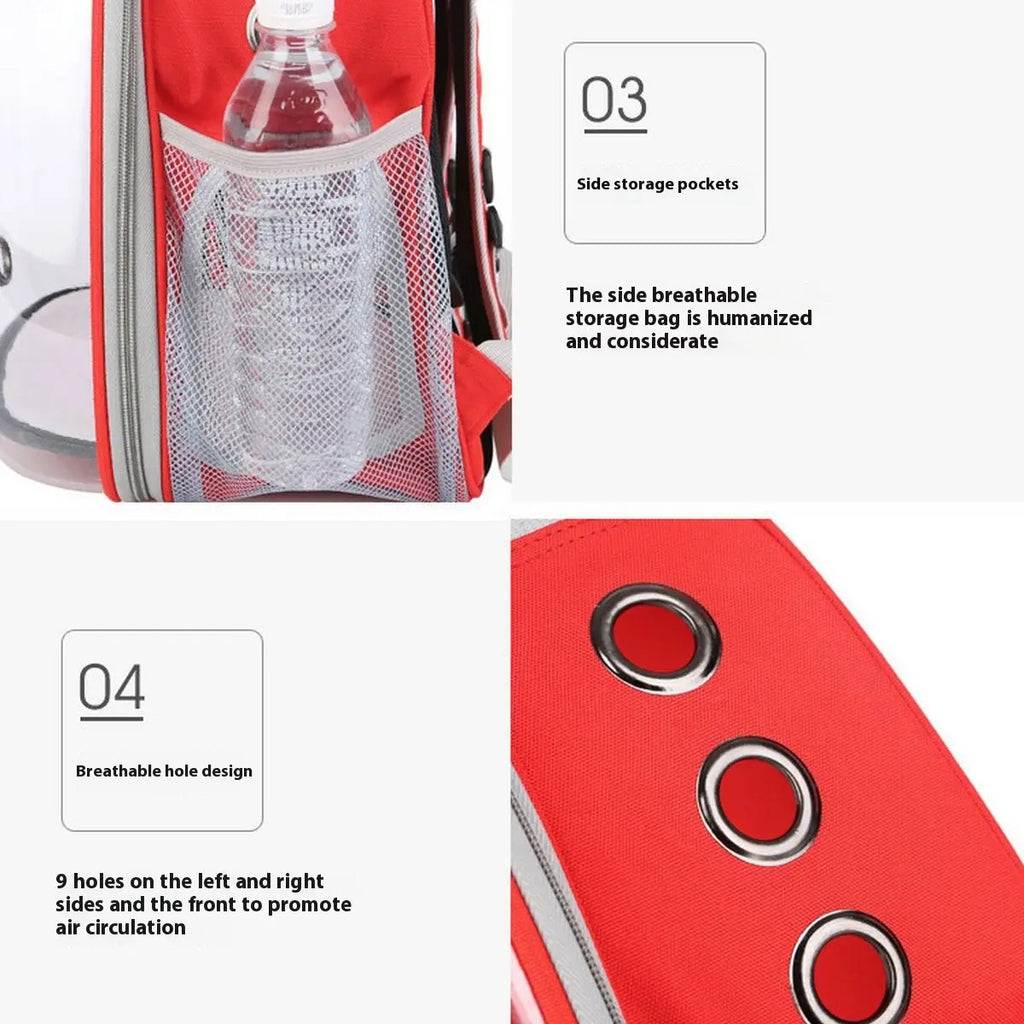 Clear Dome Pet Backpack Carrier for Cats & Dog_CWMM6030