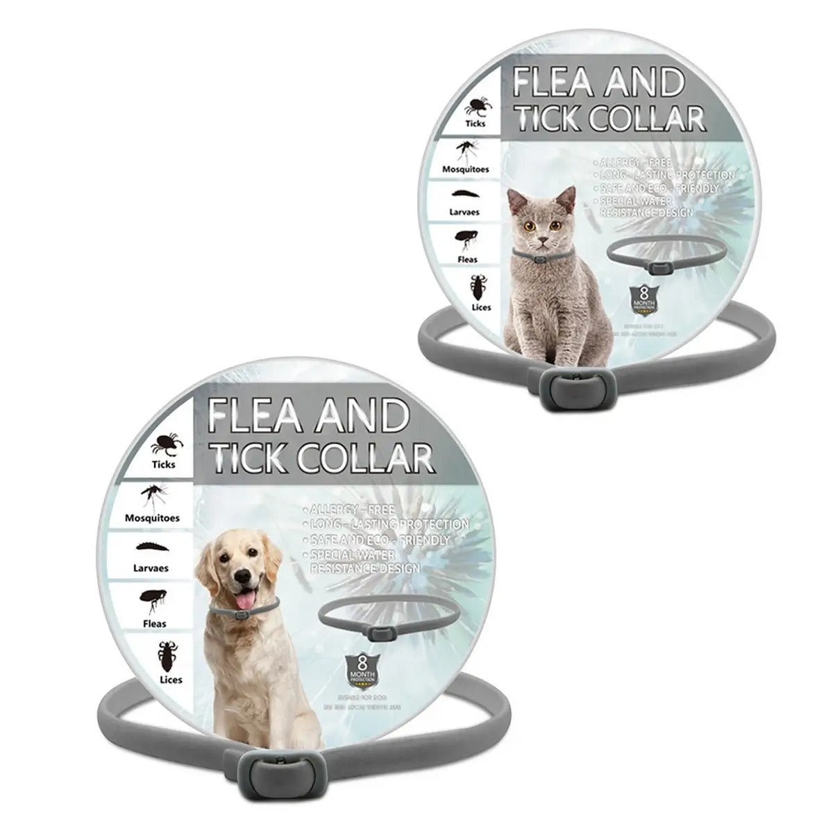 Flea and Tick Prevention Collar for Dogs and Cats_CWMM6498