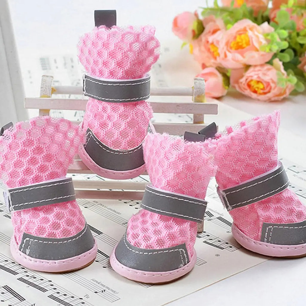 Breathable Mesh Dog Sandals – Summer Pet Shoes_CWMM7255
