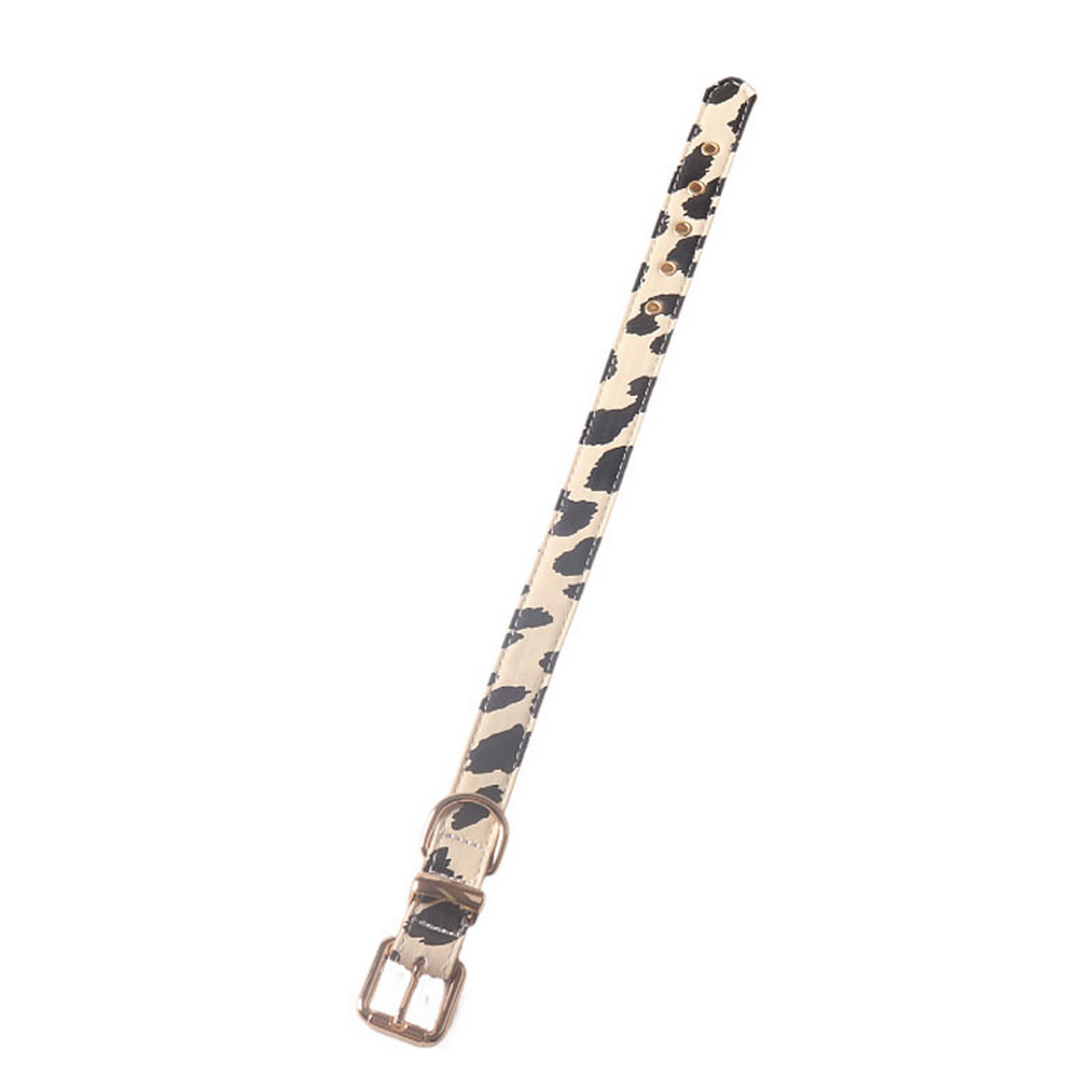 Cow Print PU Dog Collar – Soft & Stylish_CWMM7774