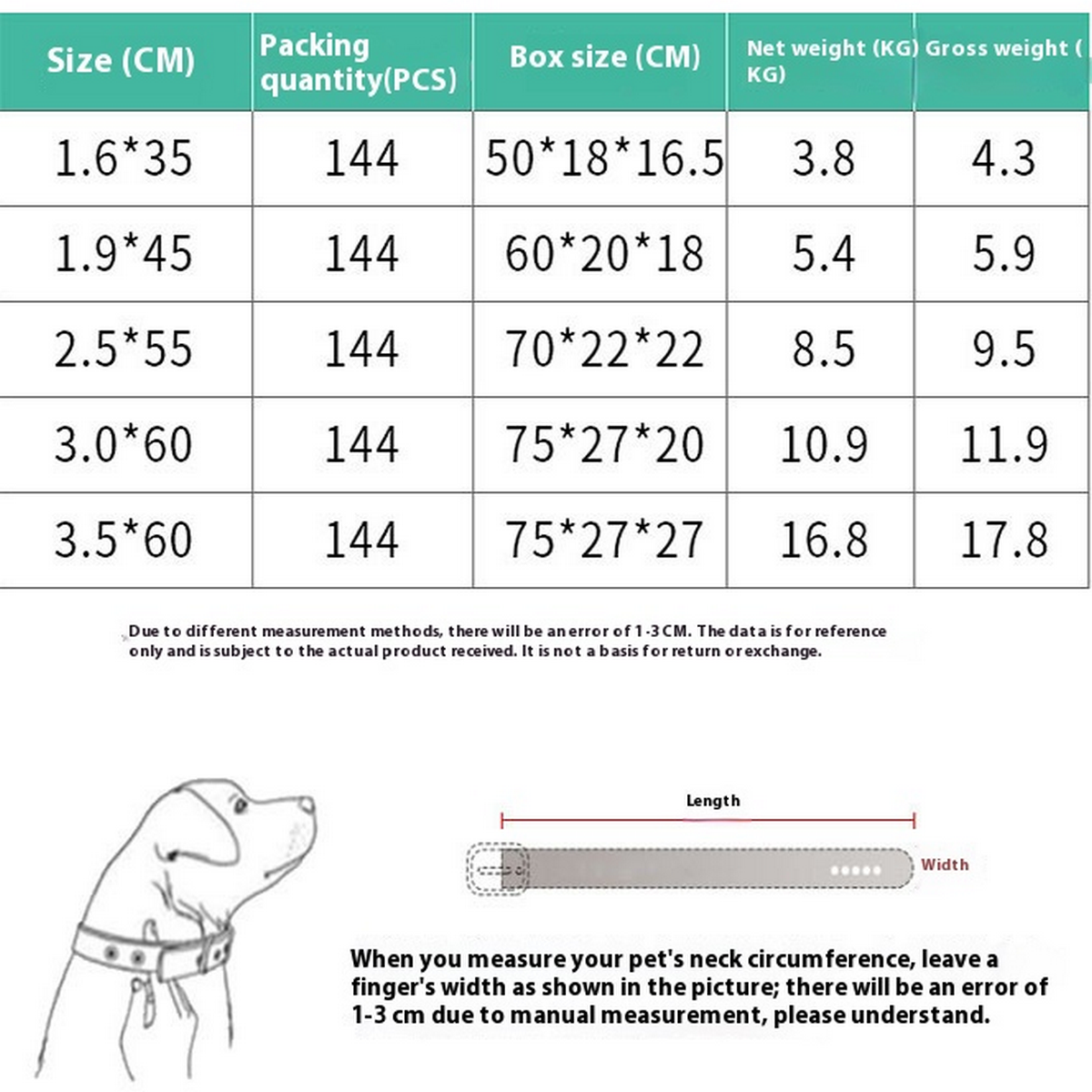 Custom PU Collar with ID Tag for Large Dogs_CWMM7431