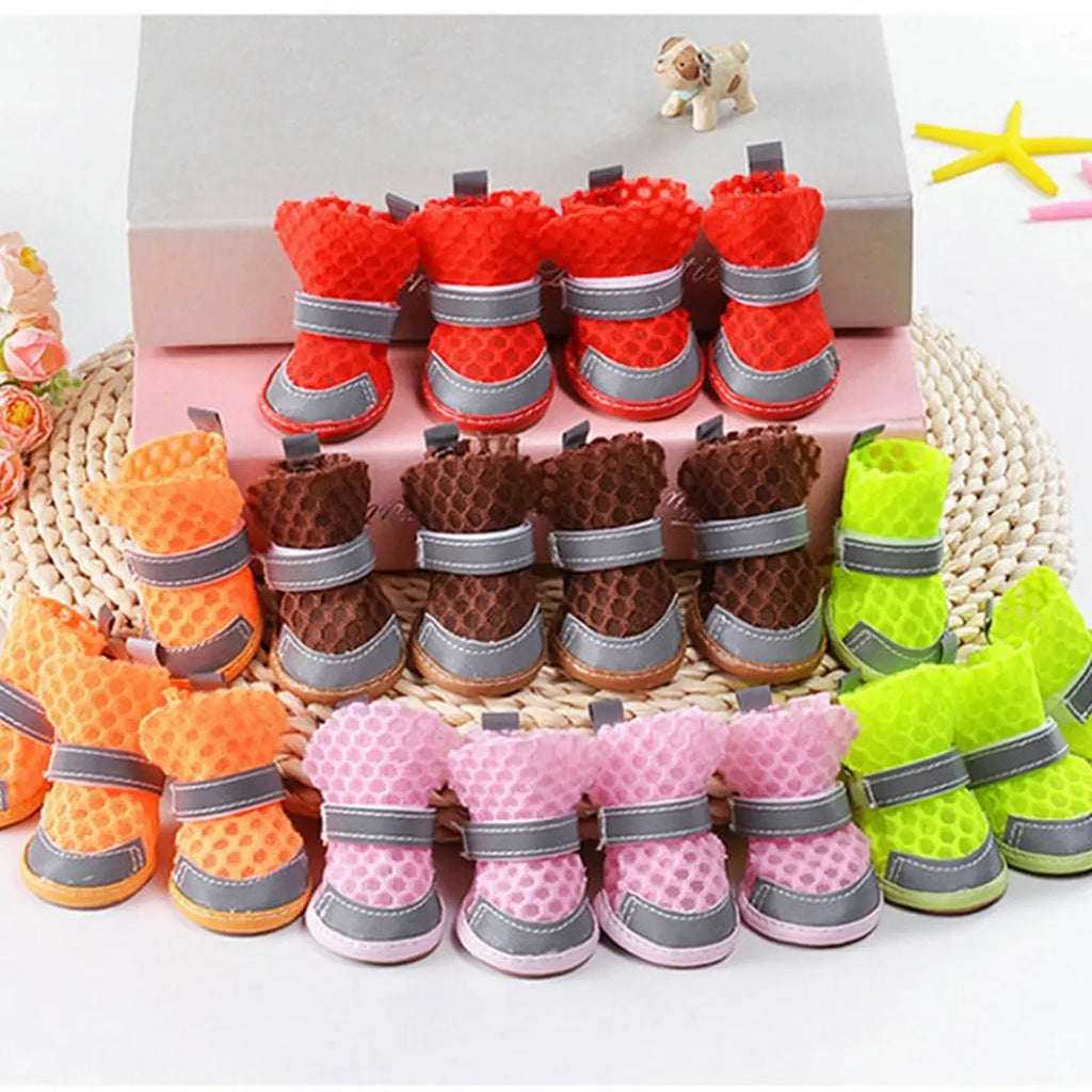 Breathable Mesh Dog Sandals – Summer Pet Shoes_CWMM7255