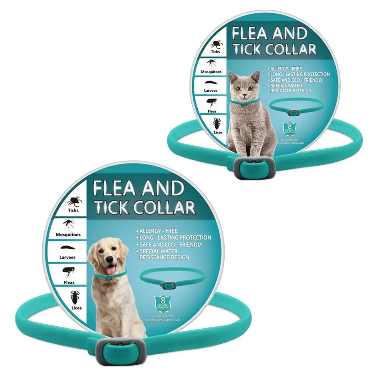 Flea and Tick Prevention Collar for Dogs and Cats_CWMM6498
