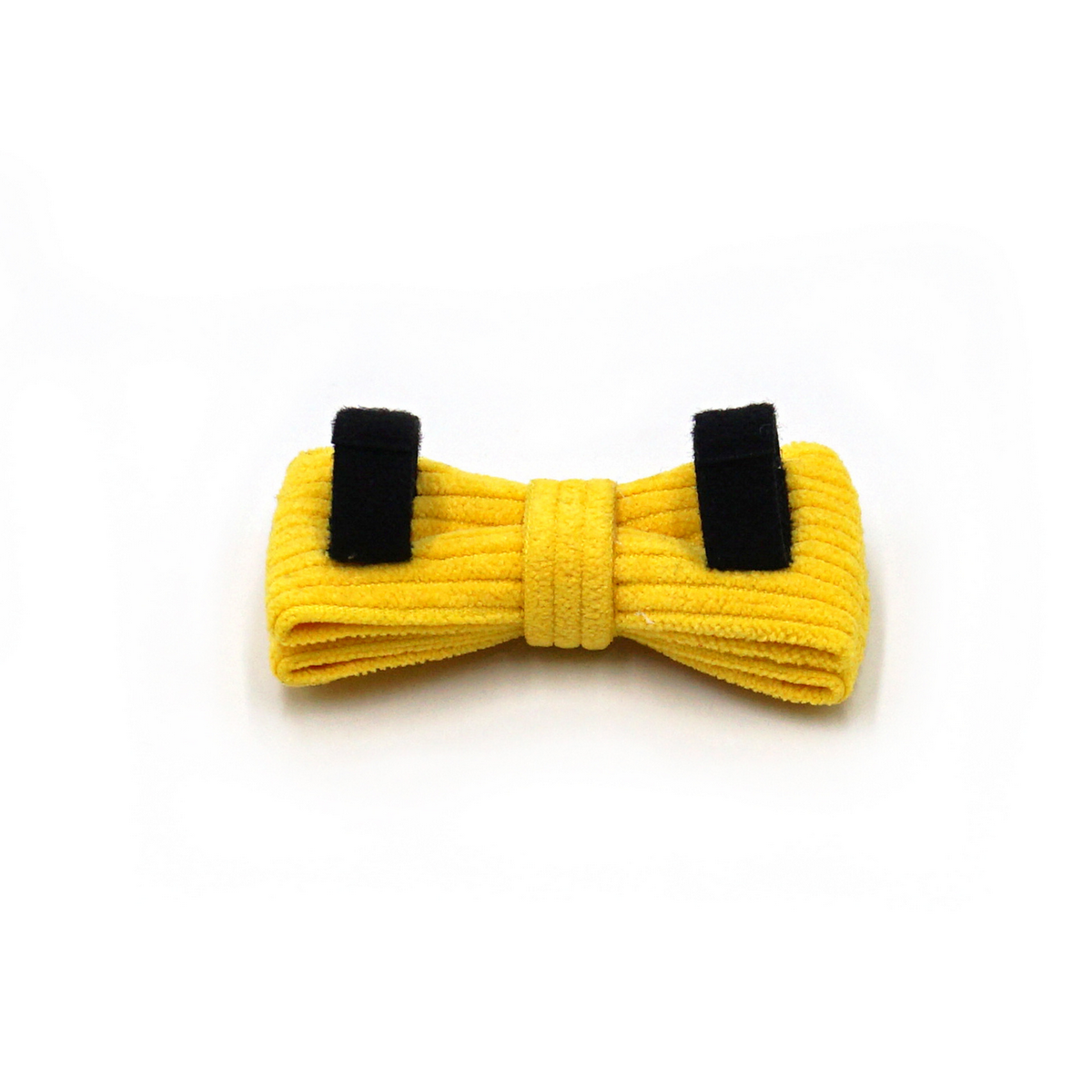 Custom Yellow Velvet Cat Collar with Bell & Name_CWMM7096