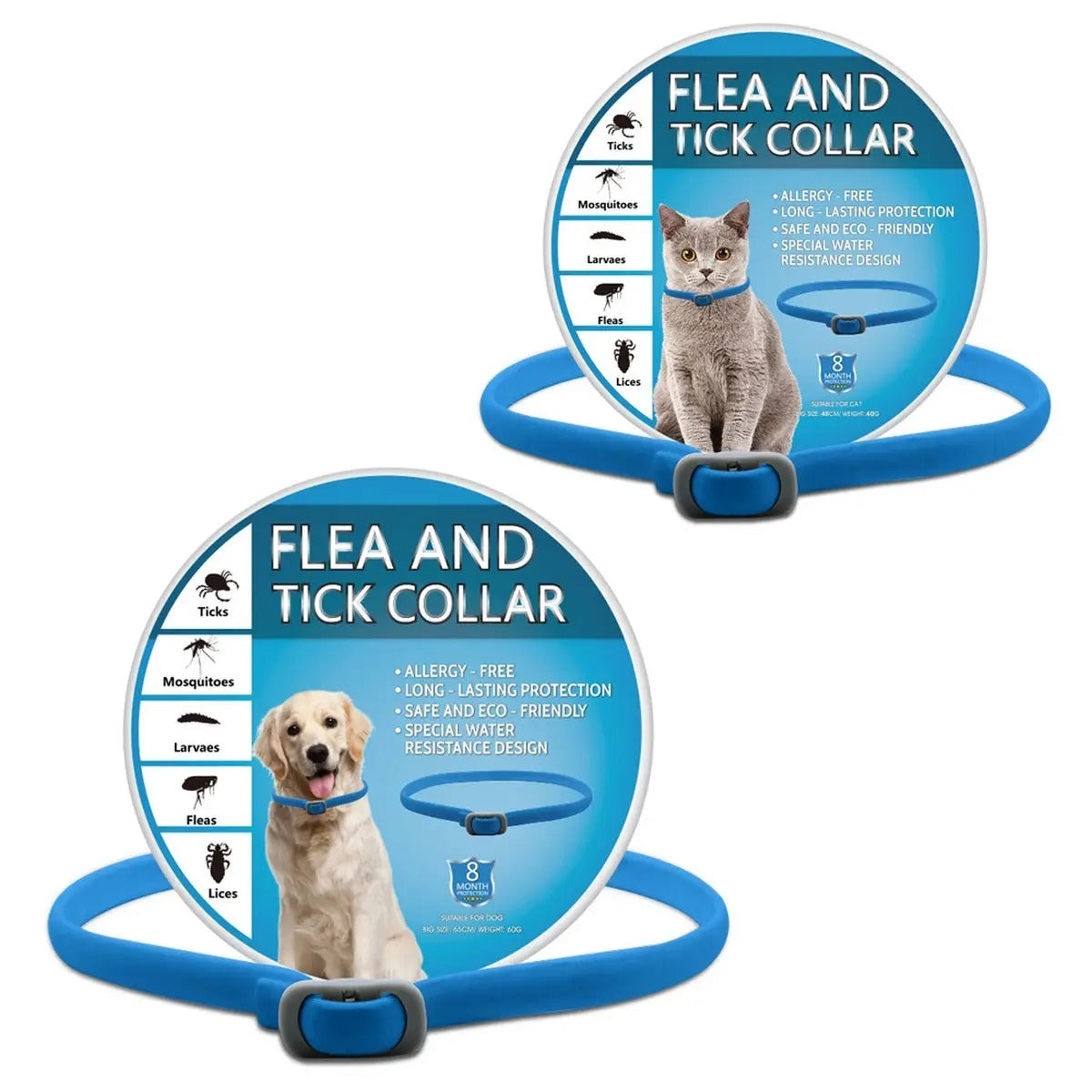 Flea and Tick Prevention Collar for Dogs and Cats_CWMM6498
