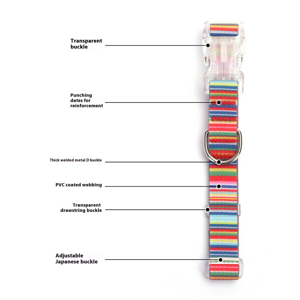 Dog Collar – Waterproof Coated, Fun Prints_CWMM7584