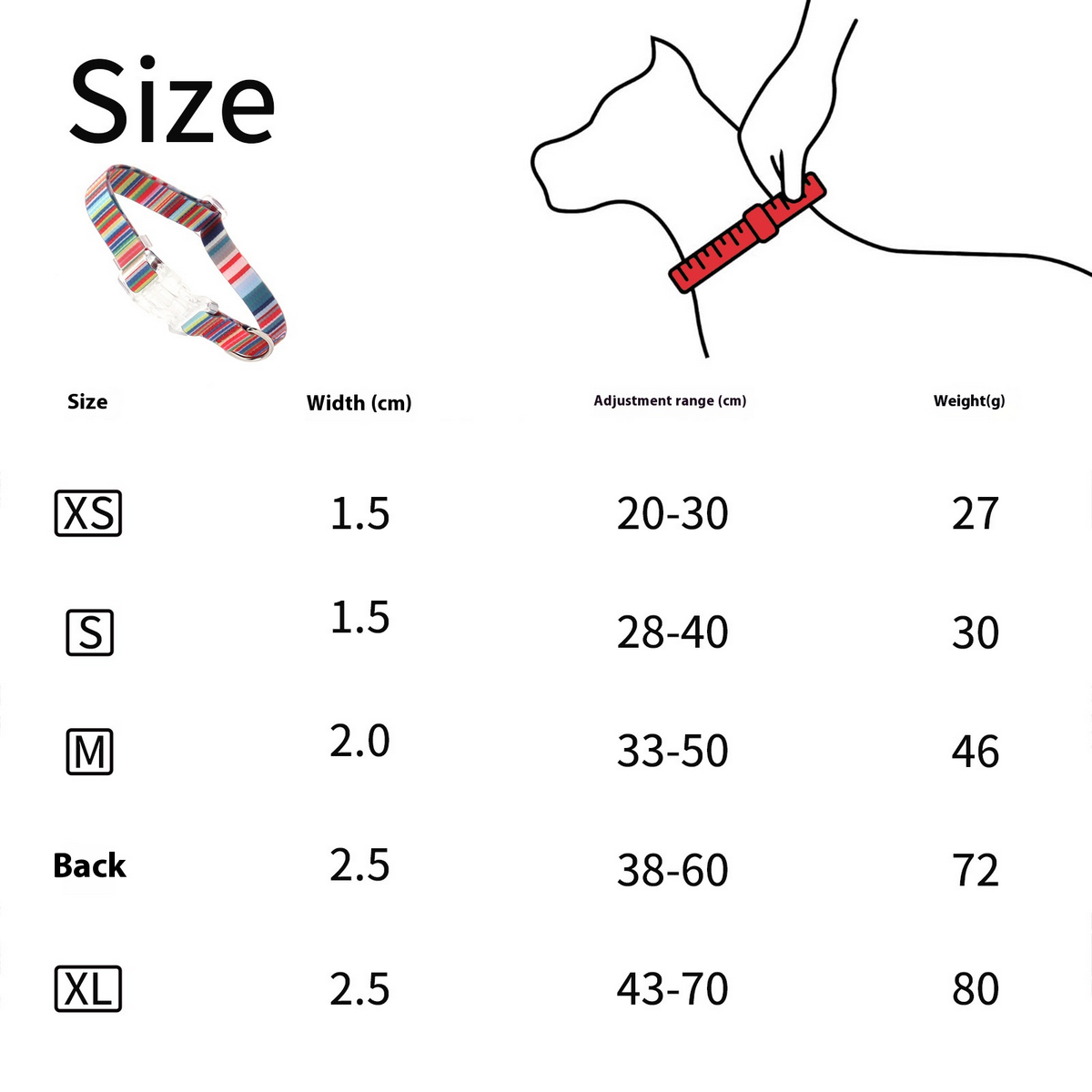 Dog Collar – Waterproof Coated, Fun Prints_CWMM7584