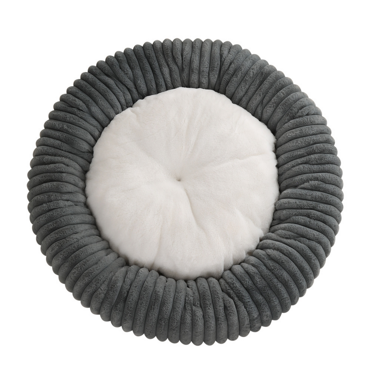 Cozy Round Long Plush Pet Nest – Warm Dog Bed_CWMM7849
