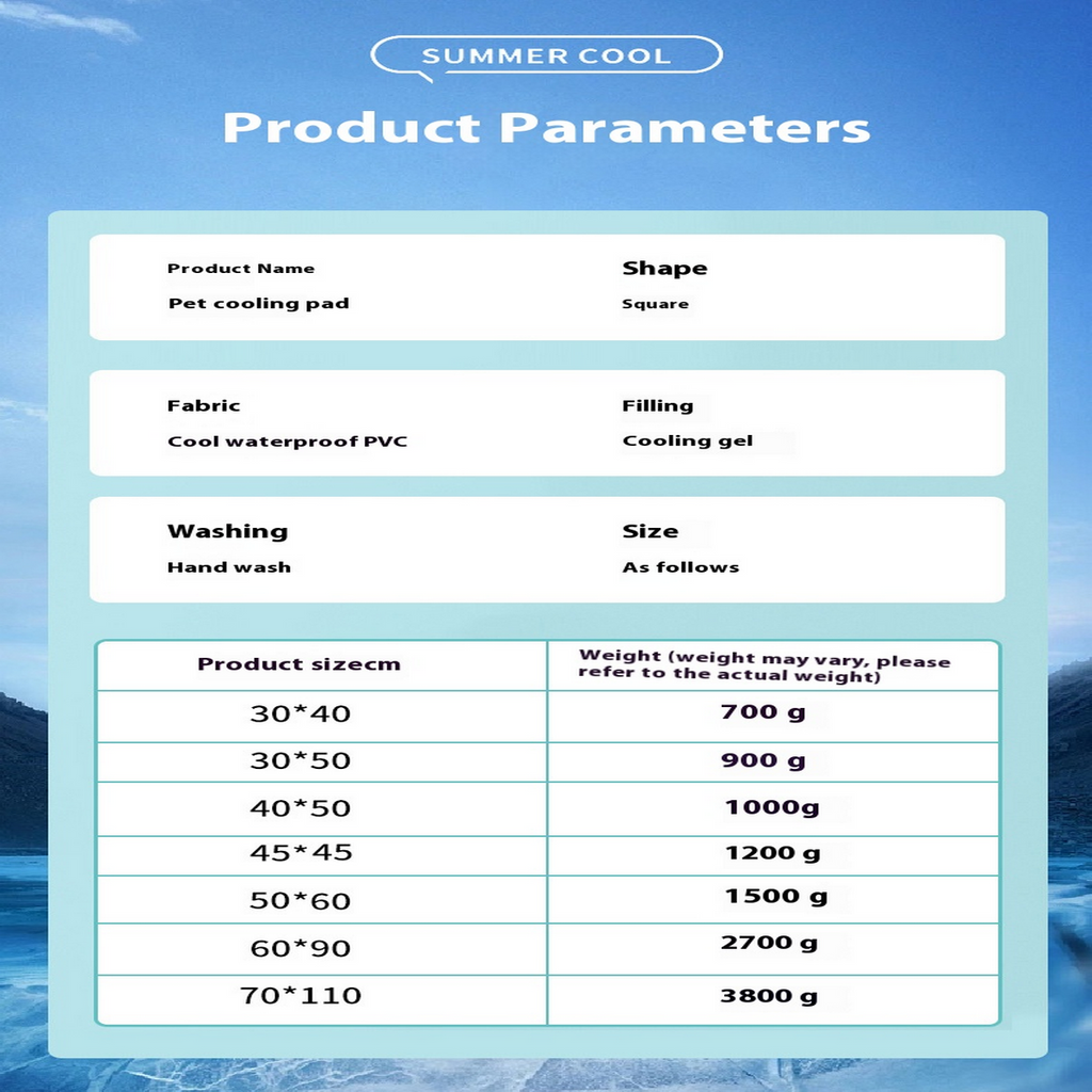 Ice Silk Pet Cooling Cushion for Dogs & Cats_CWMM7844