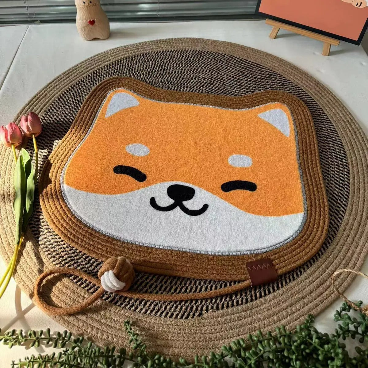 Handwoven Pet Bed Mat Anti-Slip & Scratch-Resist_CWMM6564