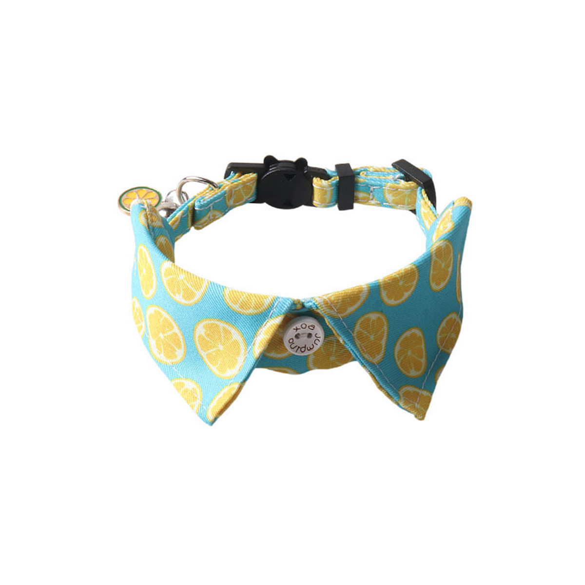 Floral Cat Collar with Bell – Adjustable Fit_CWMM7614