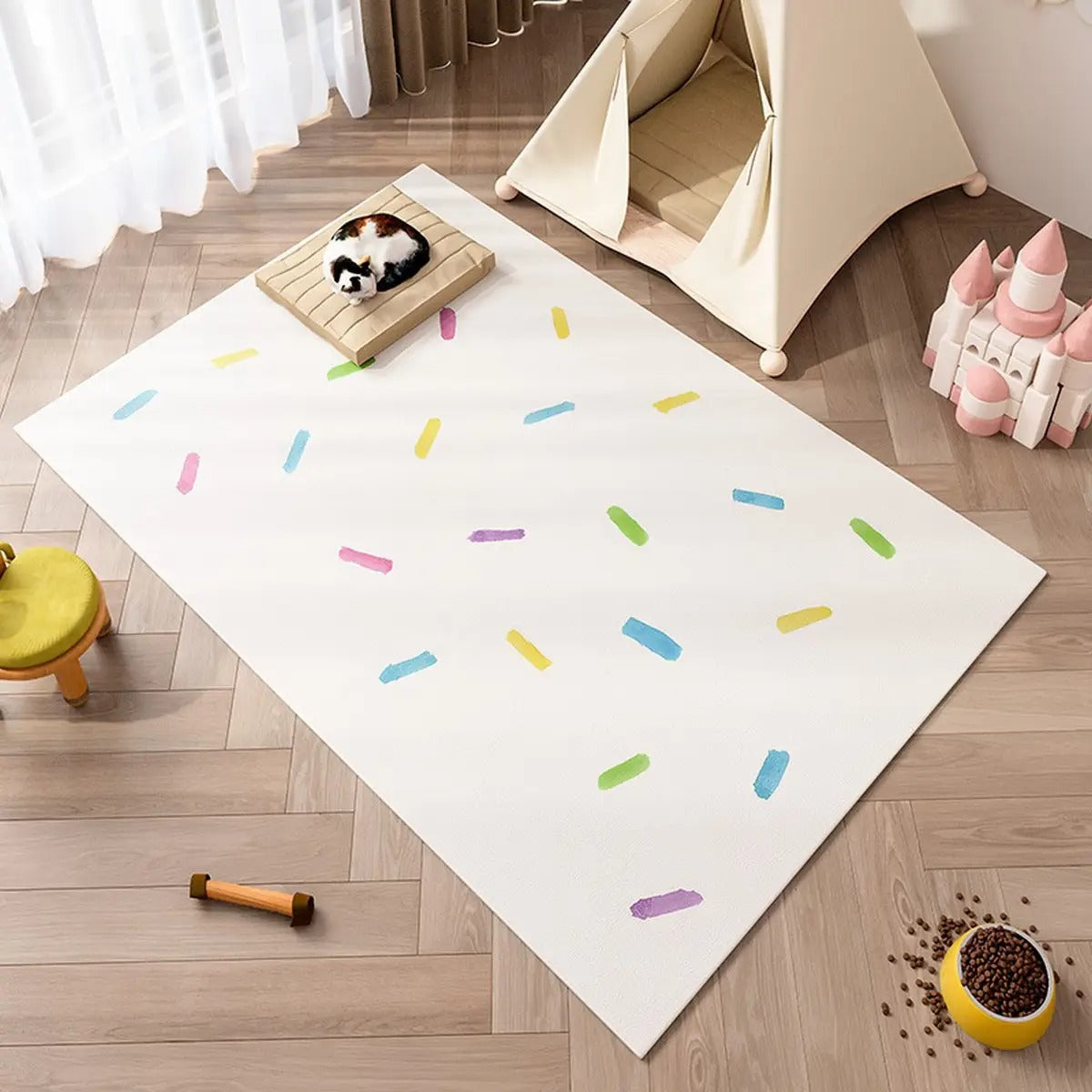 Minimalist Waterproof PVC Pet Mat – Easy Clean_CWMM6068