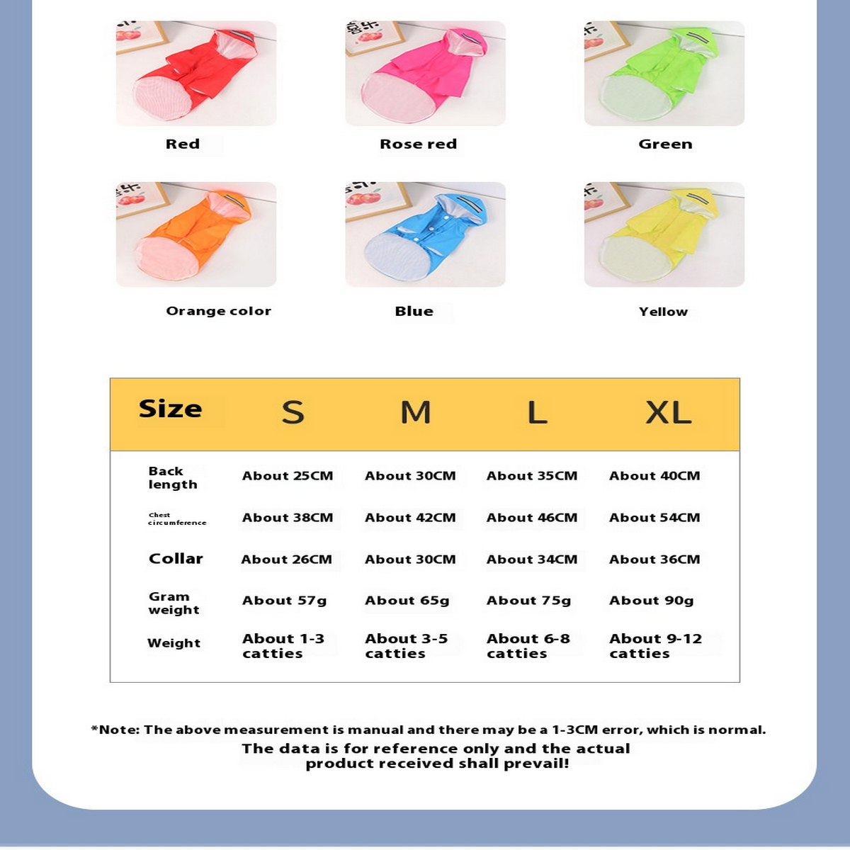 Dog Waterproof Raincoat with Reflective_CWMM7308