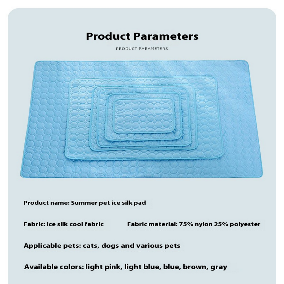 Cooling Ice Silk Pet Mat for Summer_CWMM7840