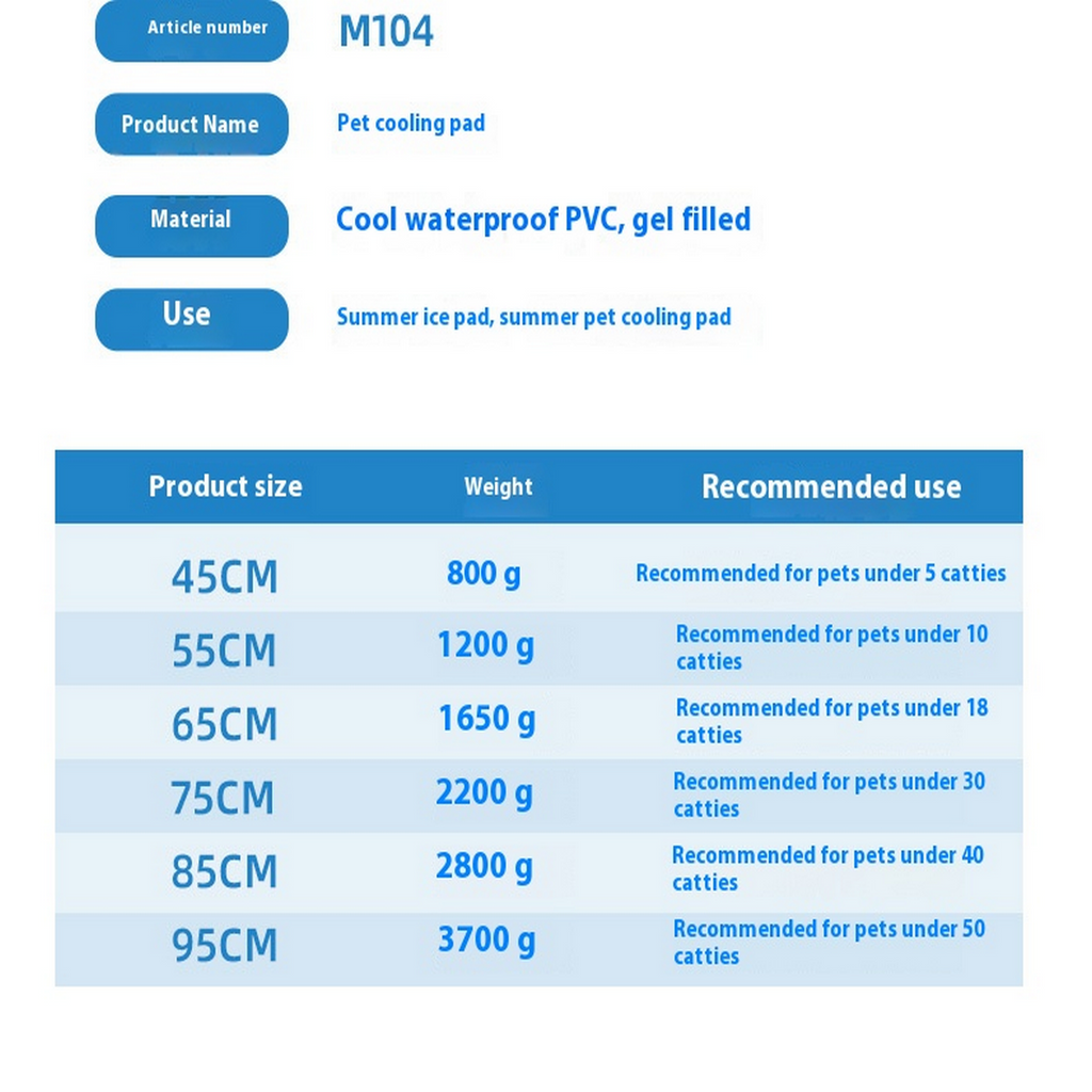 Cooling Pet Sleeping Mat – Summer Ice Pad_CWMM7847