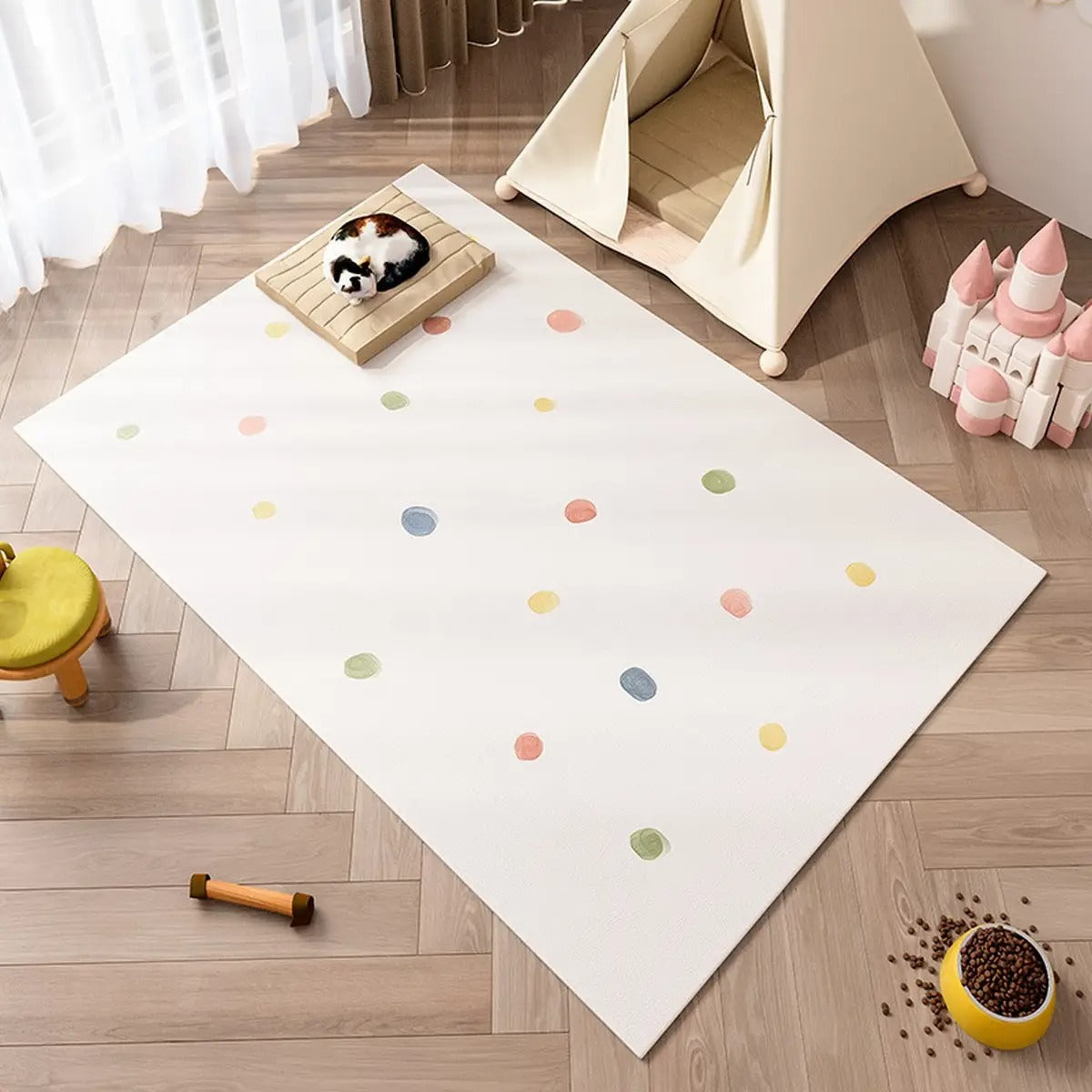 Minimalist Waterproof PVC Pet Mat – Easy Clean_CWMM6068
