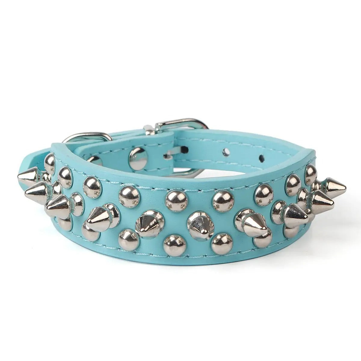Anti-Bite Rivet Dog Collar for Large Dogs_CWMM5978