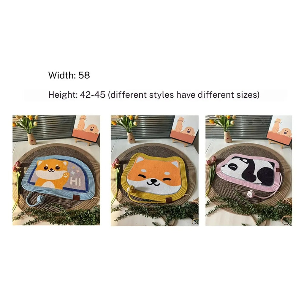 Handwoven Pet Bed Mat Anti-Slip & Scratch-Resist_CWMM6564